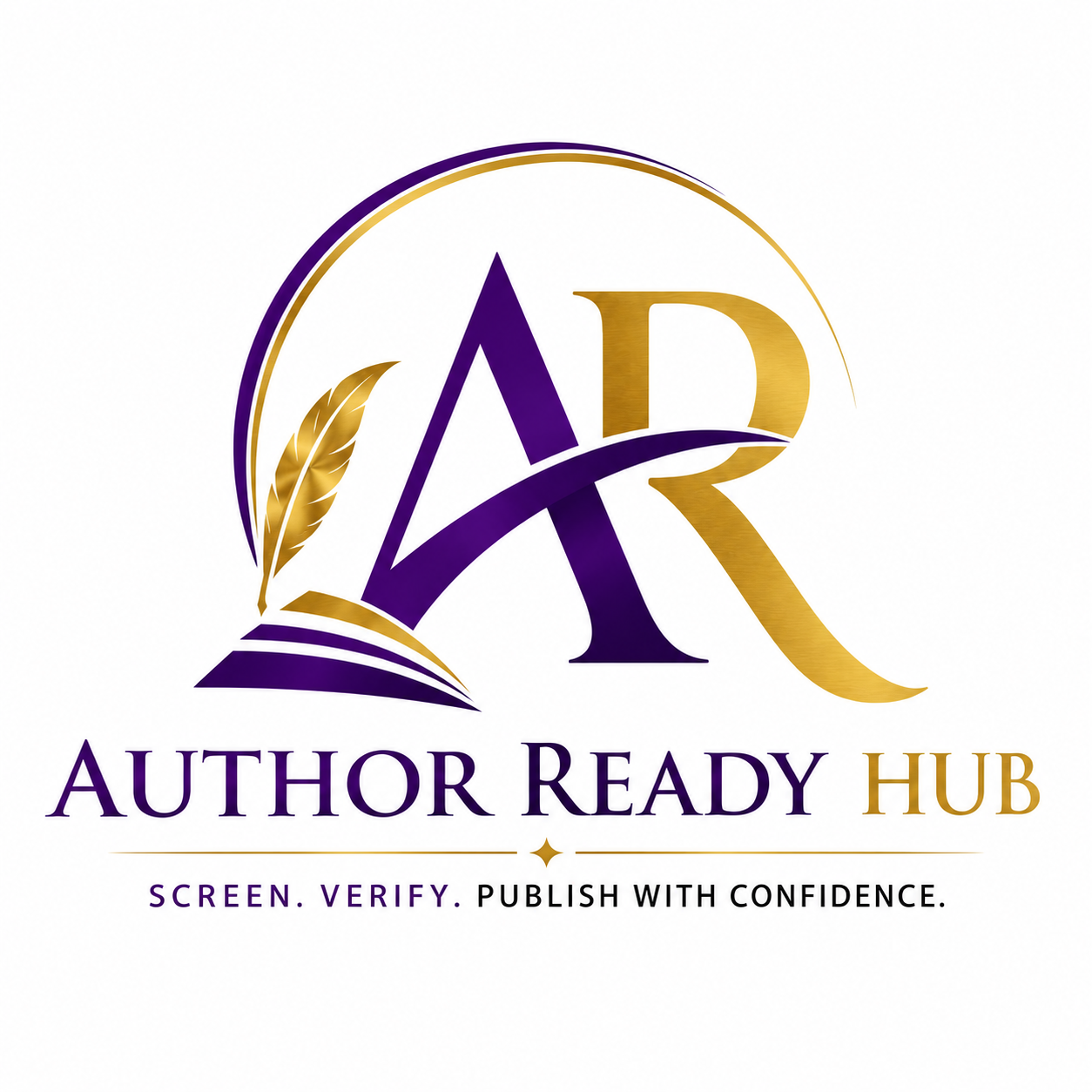 Author Ready Hub — screen, verify, publish with confidence